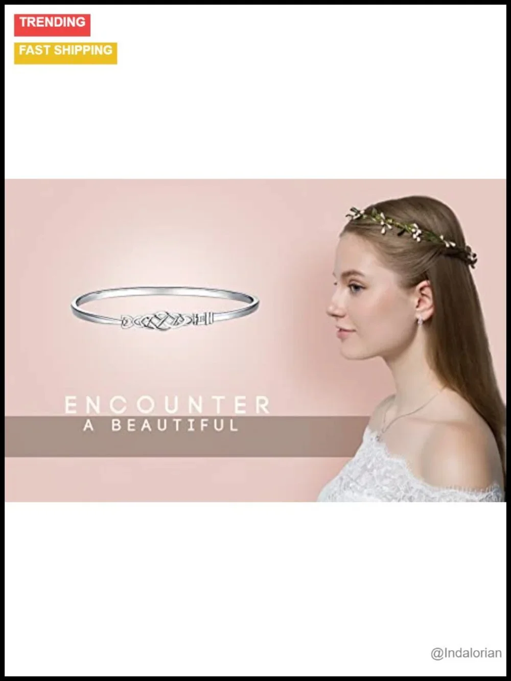 925 Sterling Silver Celtic Love Knot Bangle Bracelet for Women